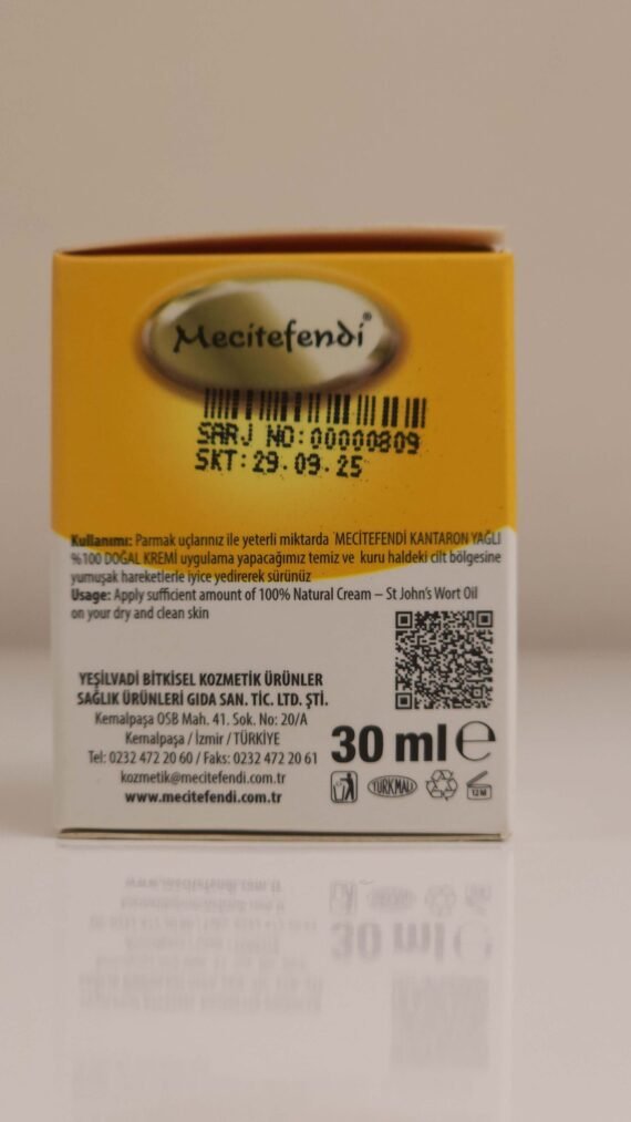 MECITEFENDI 100% NATURAL CREAM WITH St John's Wort Oil - Image 3