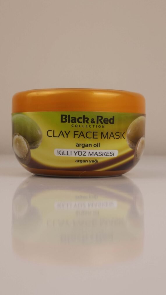 BLACK & RED COLLECTION CLAY FACE MASK ARGAN OIL - Image 2