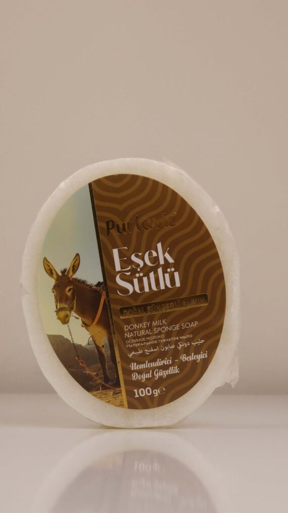 PURLARIE DONKEY MILK NATURAL SPONGE SOAP