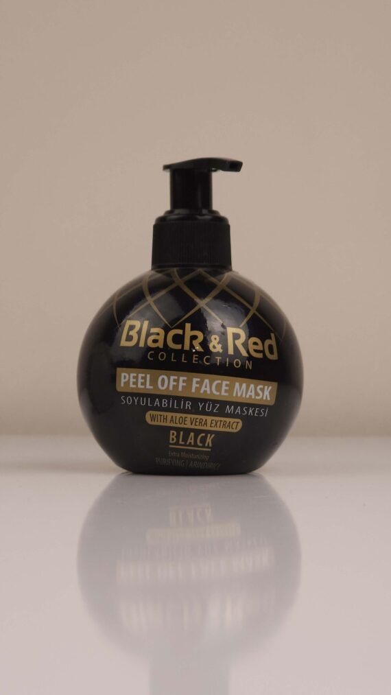 BLACK & RED COLLECTION PEEL OFF FACE MASK BLACK