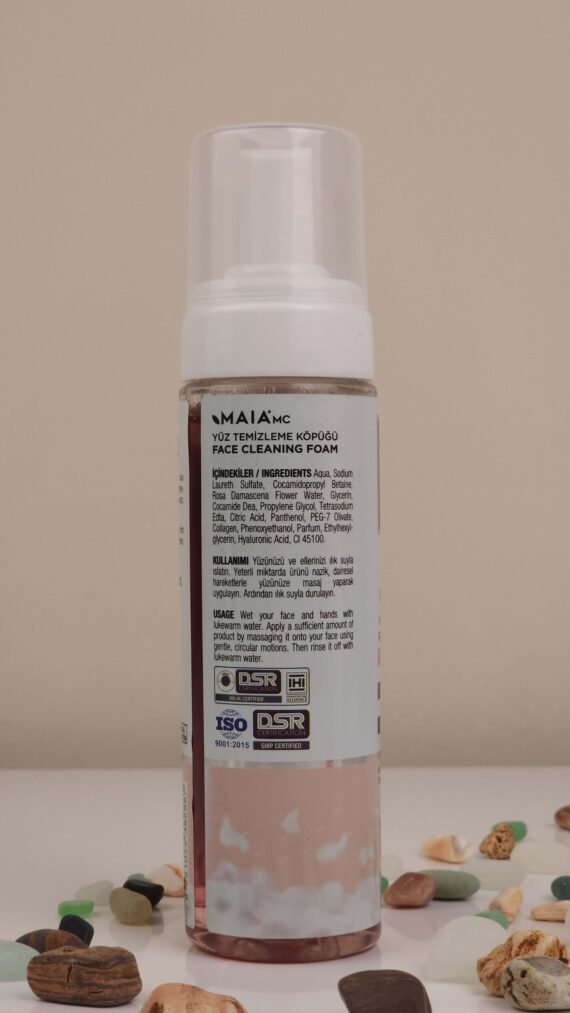 MAIAMC 3IN1 FACE CLEANING FOAM FACE CLEANING FOAM ROSE WATER - Image 3