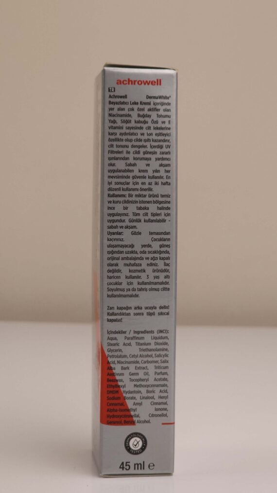 ACHROWELL DERMAWHITE WHITENING BLEMISH CREAM - Wheat Germ Oil Willow Bark Extract and Vitamin E - Image 2