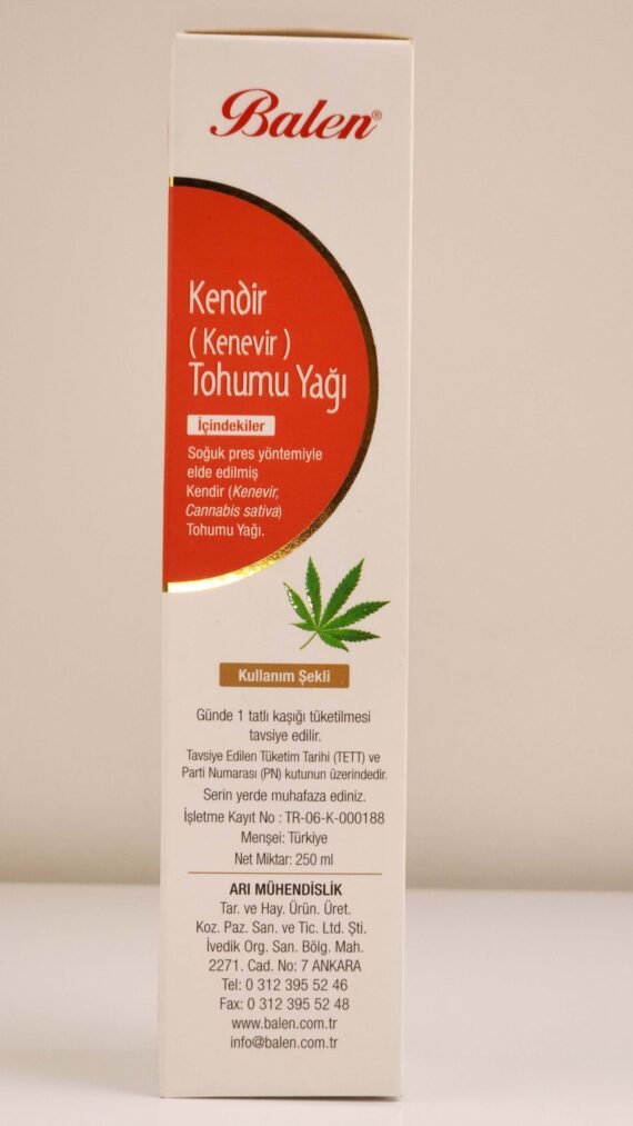 BALEN HEMP SEED OIL Digestive Support Brain Boost Nutritional Powerhouse COLD PRESS - Image 2