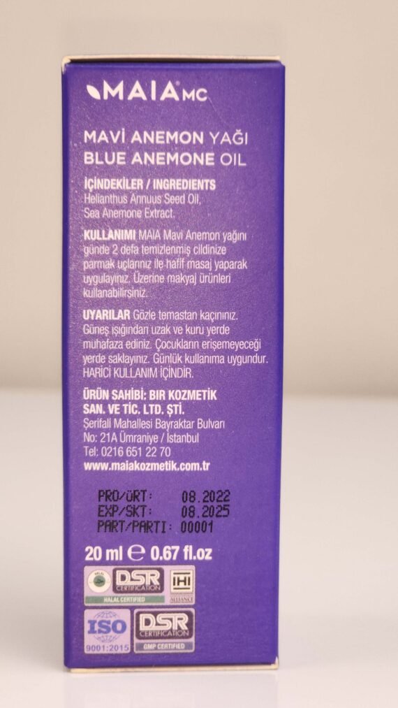 MAIAMC BLUE ANEMONE OIL removing skin blemishes and protecting your skin - Image 3