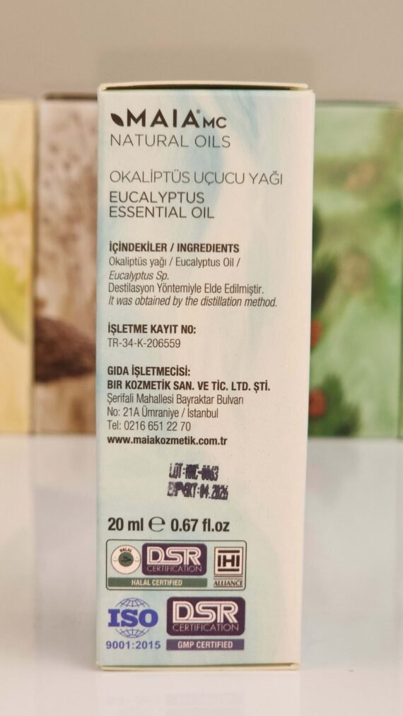 MAIAMC EUCALYPTUS OIL ESSENTIAL Relieves stuffy nose Clears respiratory complaints - Image 3