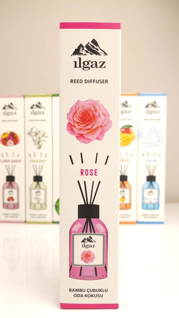 ILGAZ ROSE ROOM FRAGRANCE WITH BAMBOO STICKS