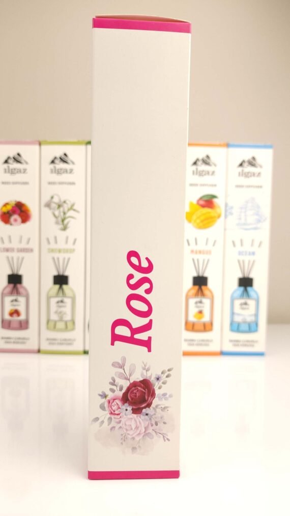 ILGAZ ROSE ROOM FRAGRANCE WITH BAMBOO STICKS - Image 2