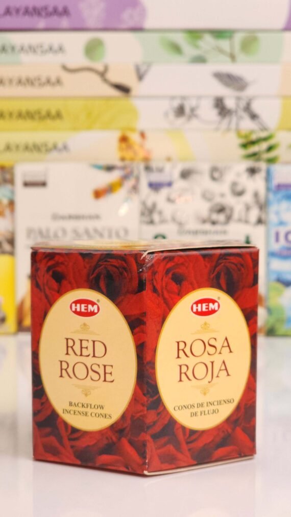 Red Rose Backflow Cone Incense 40 Pieces