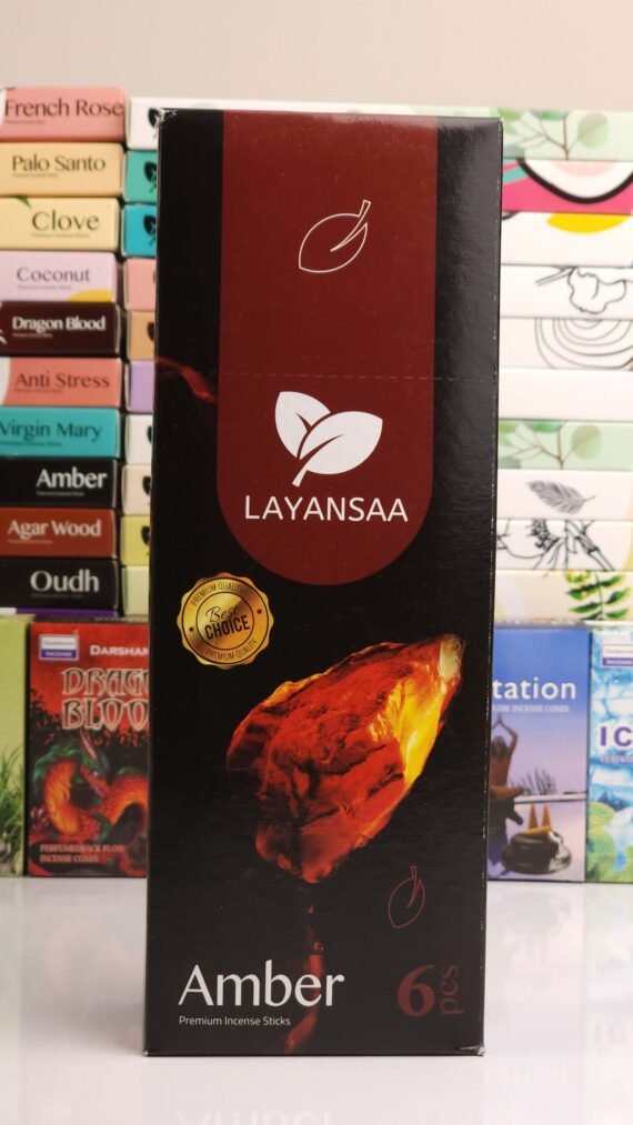 LAYANSAA AMBER incense 6 pieces in a box