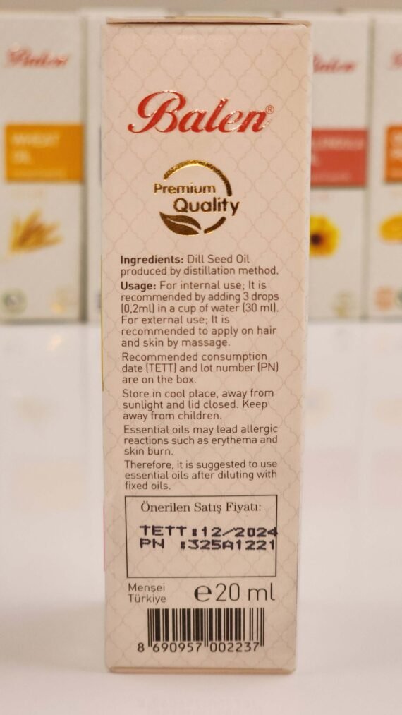 BALEN DILL SEED OIL Flavorful Delight Natural Antiseptic Breathe Easy Relaxation Unleashed - Image 2