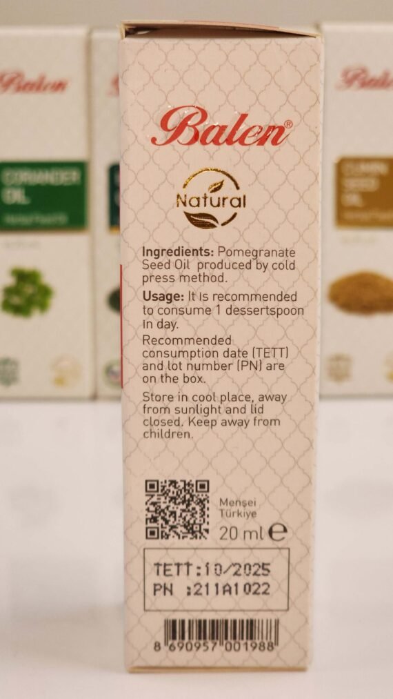 BALEN POMEGRANATE SEED OIL Antioxidant Powerhouse Soothes Irritated Skin Pure Quality Oils - Image 2