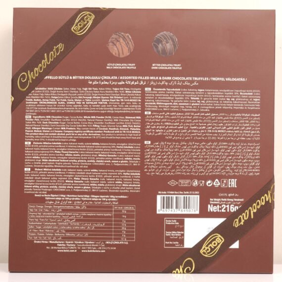 BOLCI TRULLELLO PREMIUM TRUFFLEE ASSORTED FILLED MILK & DARK CHOCOLATE TRUFFLES - Image 2