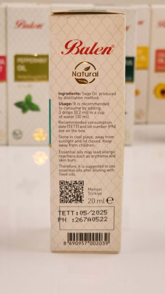 BALEN SAGE OIL Aromatherapy cleanse pores reduce acne The antibacterial - Image 2