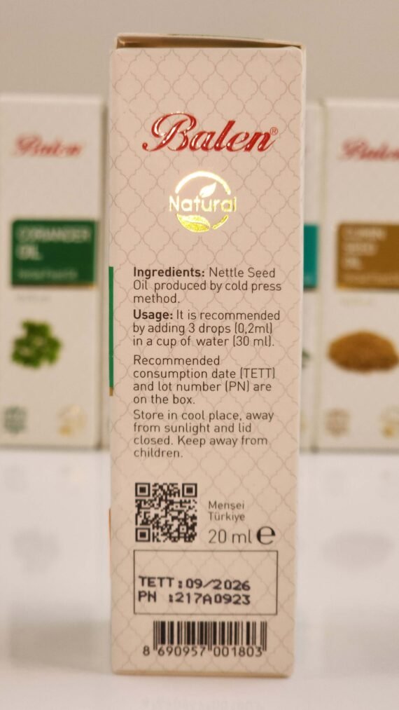 BALEN NETTLE SEED OIL Hormonal Balance Adaptogenic Properties Energy and Vitality Joint and Bone Health - Image 2
